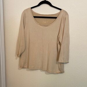 Elegant Beige Women's Blouse